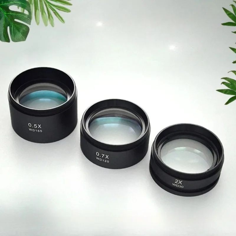

Stereo microscope objectives 0.5X 0.7X 2X auxiliary magnifying lens