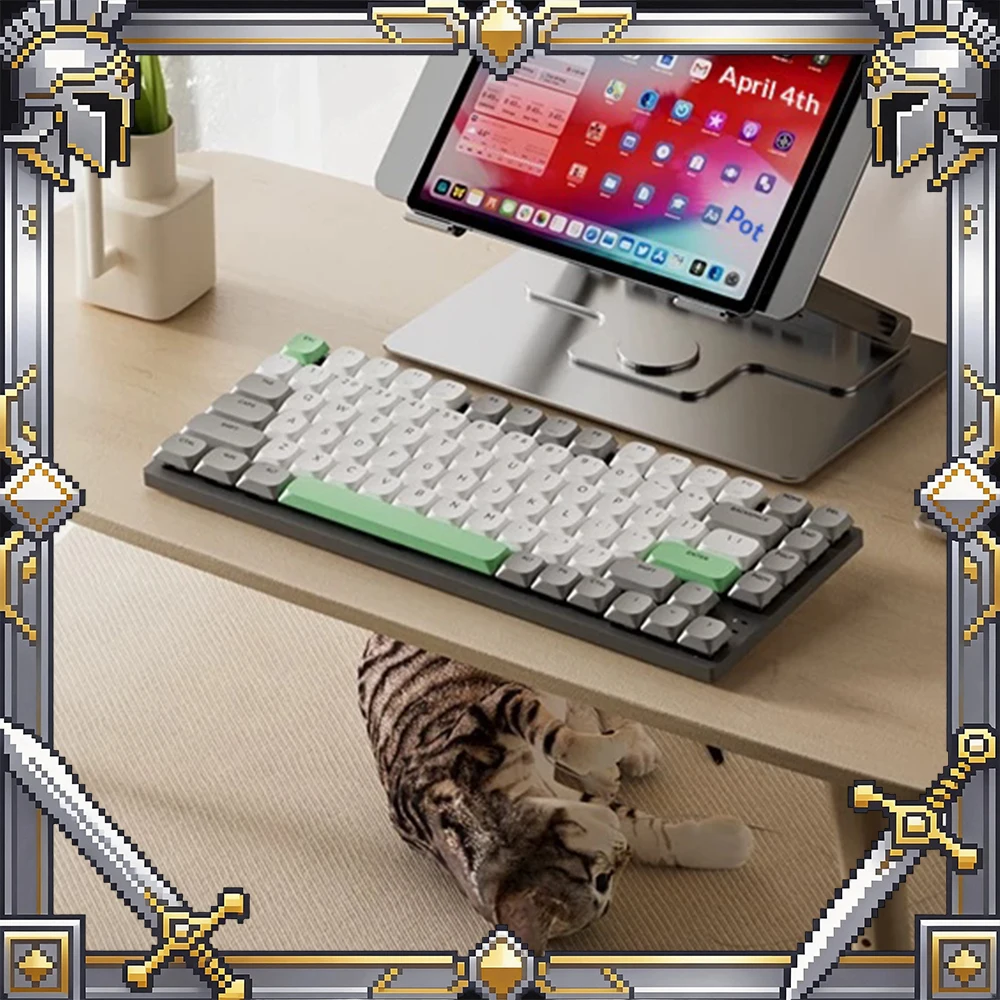 James Donkey S1 2.0 Wireless Keyboard Non Inductive Delay E-sports Keyboard Self Developed Web Page Driver PC Accessories Gifts