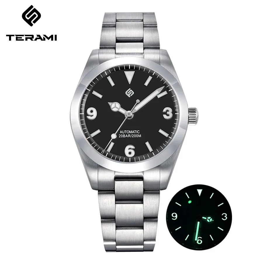 LIGE TERAMI Mechanical Watches for Men Top Brand Classic 316L Stainless Steel Waterproof Luminous Automatic Movement Chronograph