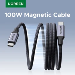 UGREEN Magnetic USB C Cable PD100W 240W Type-C Cable for MacBook Laptop iPhone 17 16 Samsung S26 25 iPad Fast Charger Cord 5A