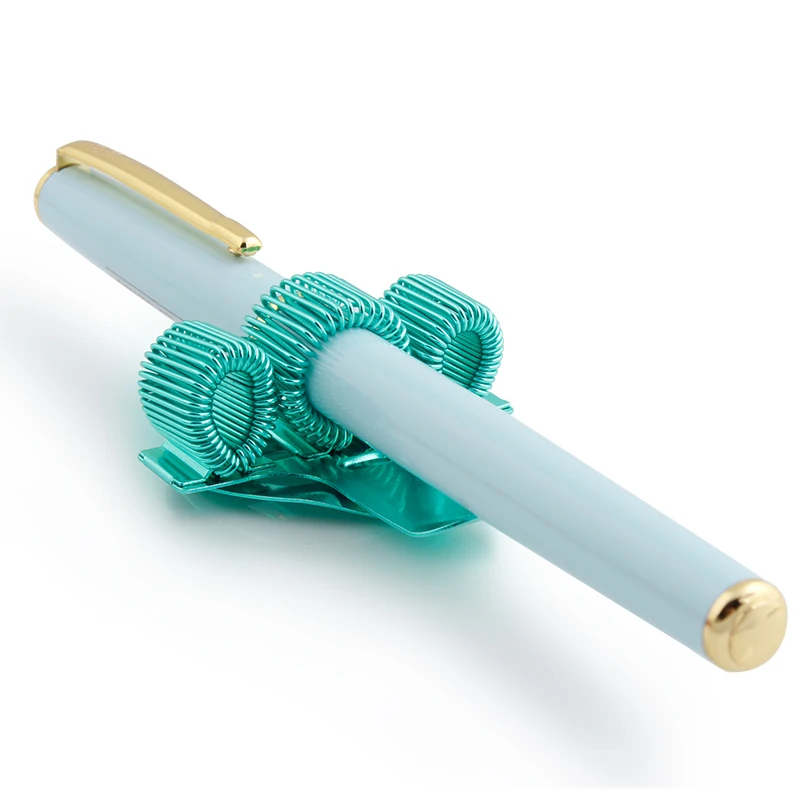 ALKVISION Messing Notebook Stift Clips Federhalter Für Reisenden Planer Rindsleder Tagebuch Metall Stift Halter Koreanische Schreibwaren