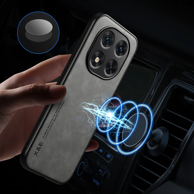 حافظة جلدية مغناطيسية لهاتف شاومي ريدمي نوت 14 برو بلس 5 جرام نوت 14 14 برو برو بلس 14 برو بلس تدعم غطاء ممتص الصدمات للسيارة