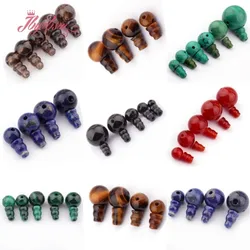 Natural Round Lapis Lazuli Quartz Turquoise 5x7mm Pagoda Tibet Guru Stone Beads 1 Set For DIY Necklace Bracelet Jewelry Making