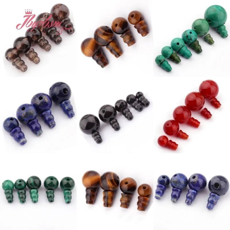 Natural Round Lapis Lazuli Quartz Turquoise 5x7mm Pagoda Tibet Guru Stone Beads 1 Set For DIY Necklace Bracelet Jewelry Making