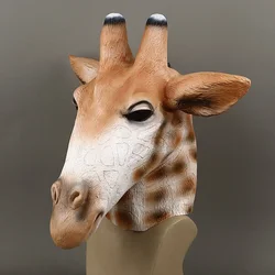 Cosplay Animal Mask Giraffe The Zoo Animals Masks Halloween Masquerade Mask Props Latex Prop