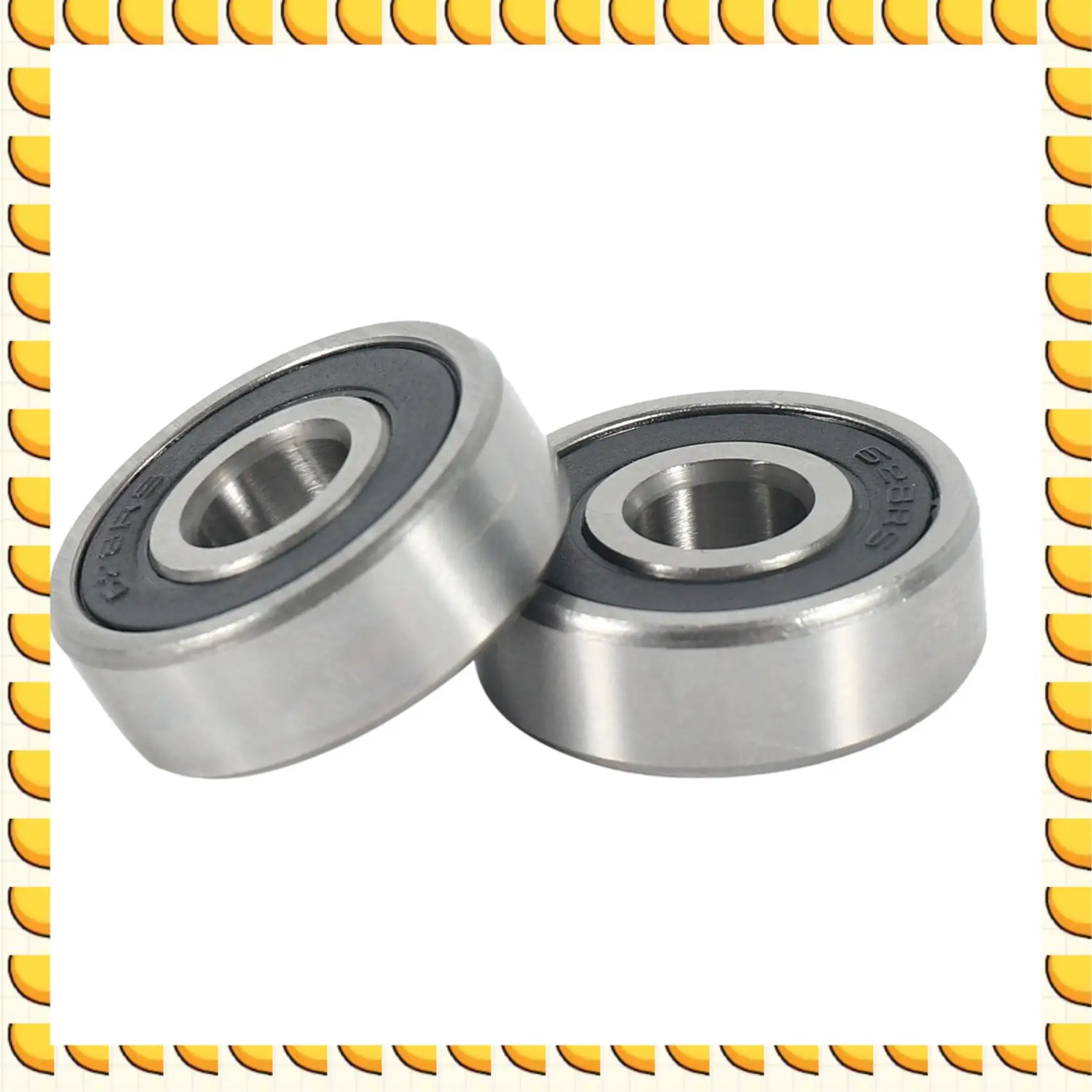 

BAAU 40Pcs 628RS 8Mmx24mmx8mm Double Sealed Miniature Deep Groove Ball Bearing