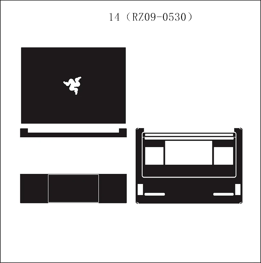 3PCS Skin Sticker For Razer Blade 13 14 15 16 13 RZ09-035 14 RZ09-0370 RZ09-0427 15 RZ09-0300-0288 RZ09-0421 16 RZ09-0483