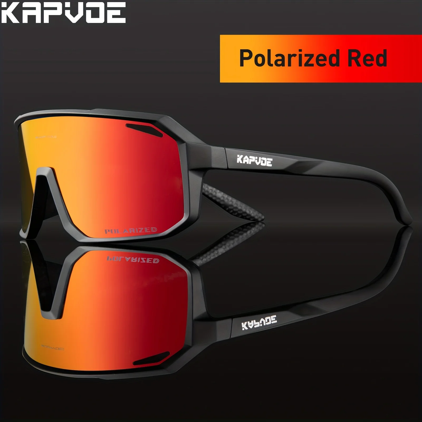 Kapvoe Herren polarisierte Sports onnen brille Fahrrad brille photo chrome Fahrrad brille für MTB Radfahren UV400 Outdoor Fahrrad brille