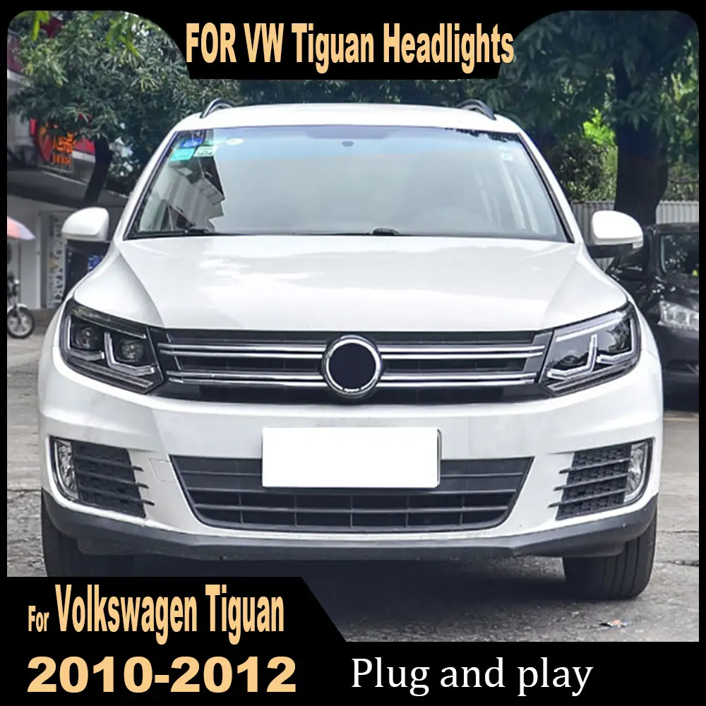 

Car headlights for Volkswagen Tiguan Headlight 2013 2014 2015 2016 Tiguan Head Lamp Drl Projector Lens Automotive Plug and play