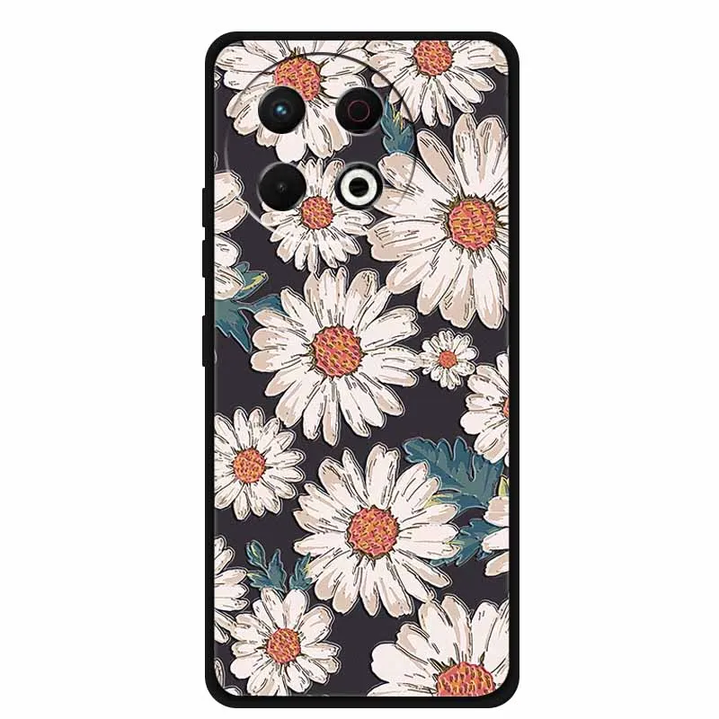 حافظة مزخرفة ثلاثية الأبعاد لهاتف Tecno Spark 30 Pro 4G 20 Pro Plus Pova 6 Neo 5G حافظة هاتف Spark30 Pro Coque Flowers غطاء خلفي ناعم من السيليكون
