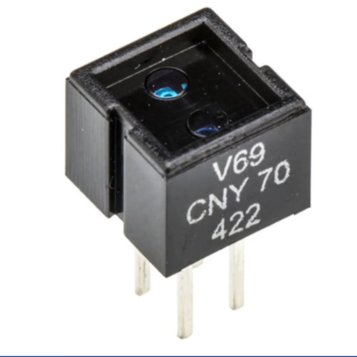 CNY70 nuevo Original 1mA 1,25 V 950nm 200mW Sensor óptico reflectante DIP 4 pines 5mm 50mA SENSOR OPTO TRANS 5MM reflectante PCB CNY70