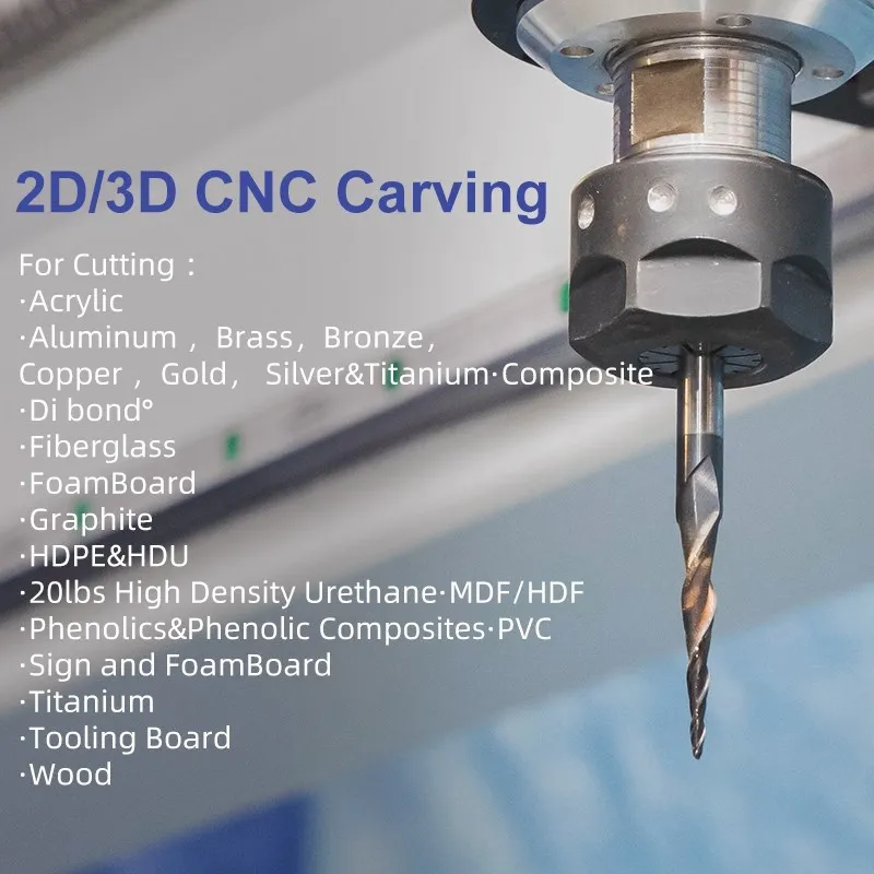 CMCP Carbide Milling Cutter R0.25-R2.0 2 Flute Tapered Ball Nose End Mill CNC Router Bit Wood /Metal Engraving Bit CNC Cutter