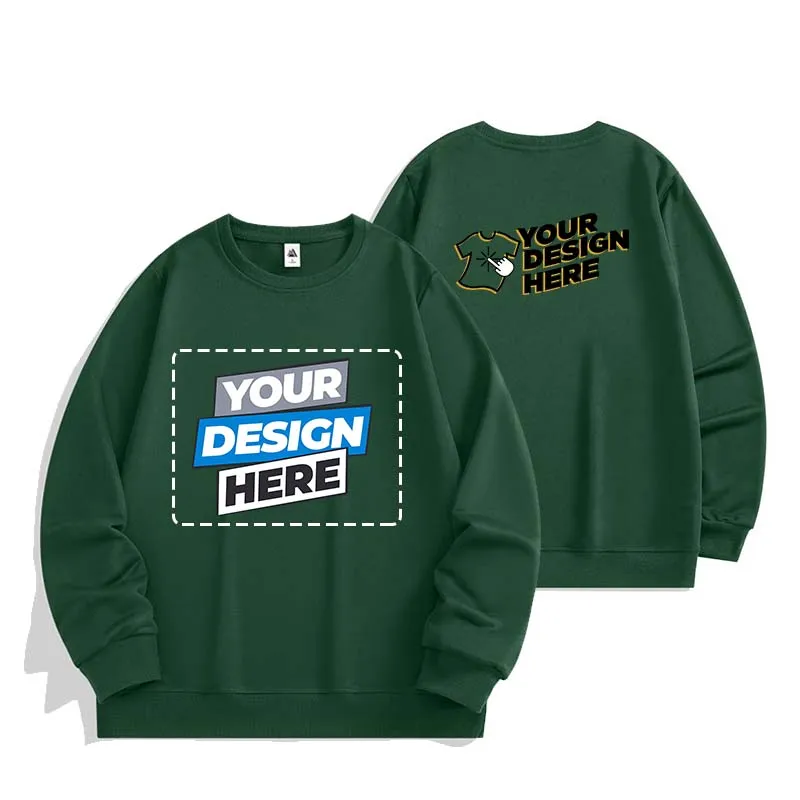 European Size Sweatshirts (XXXS-2XL) Free Logo Printing (1-Piece Minimum) 100% Polyester Thin Sweatshirts Lightweight SS-BMY351
