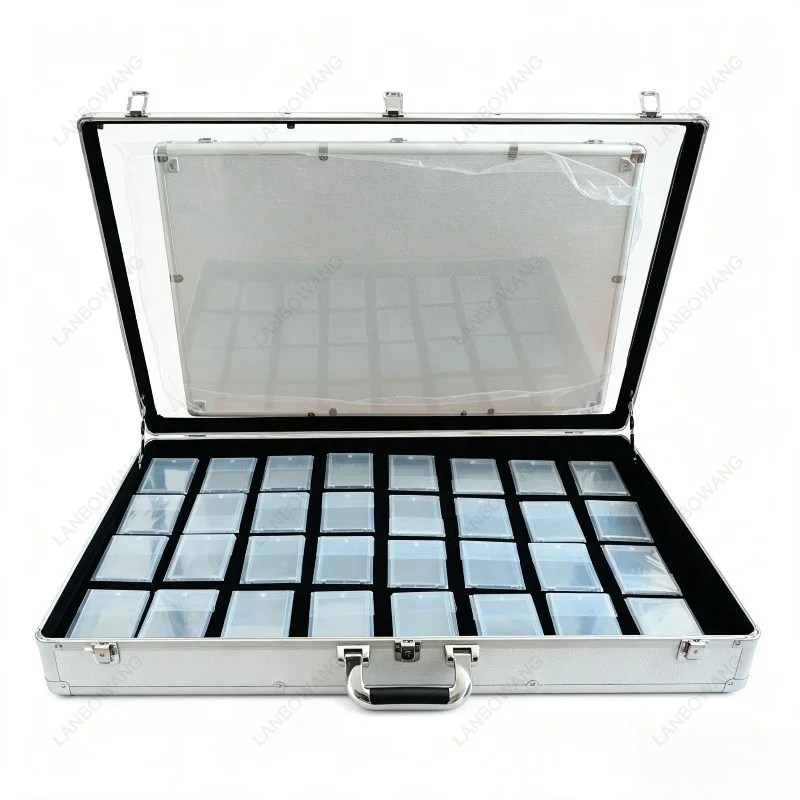 Aluminum Alloy Foldable Storage Toolbox Portable Case For Night Market Stall Card Silver Container Wholesale Equipment