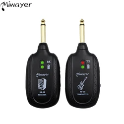 Miwayer HB-30 Guitar Wireless System Transmitter Receiver Built-in Rechargeable Built- in Rechargeable wireless guitar