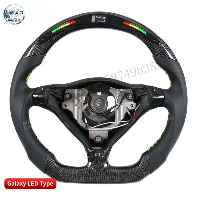 Suitable for Porsche Boxster 986/996/993 racing track LED carbon fiber steering wheel