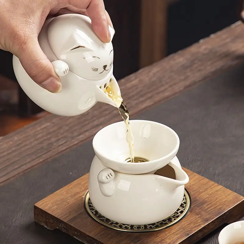 Upscale Tea Sets Ceramic Kung Fu Teaset Teacup Porcelain Service Gaiwan Tea Cups Mug of Tea Ceremony Teapot