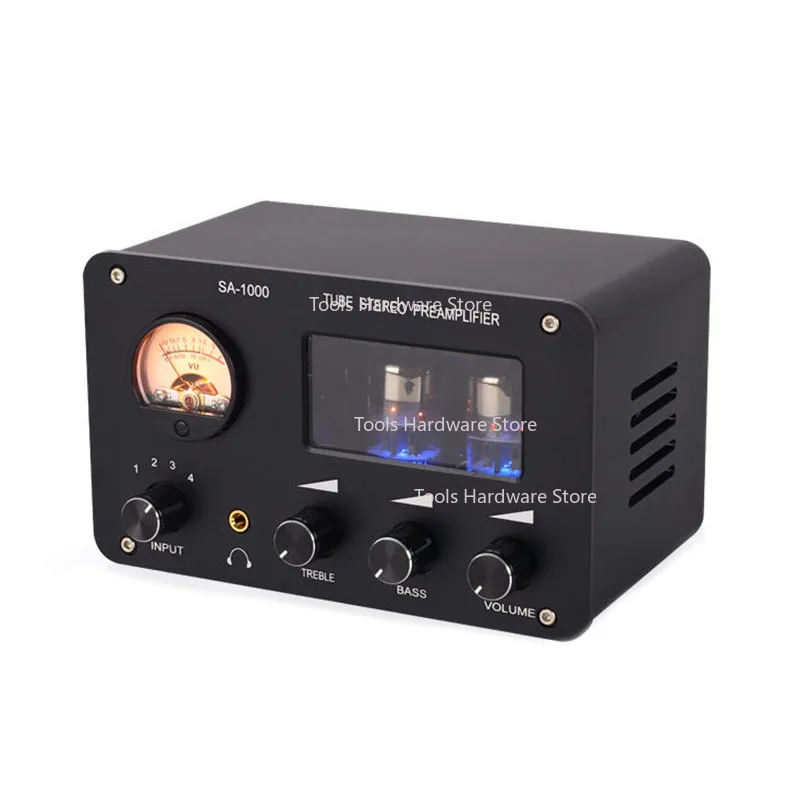SA-1000 Многовходной Hi-Fi усилитель, передняя трубка, лихорадка, 4 входа и 2 выхода, переключатель без потерь, распределение звука