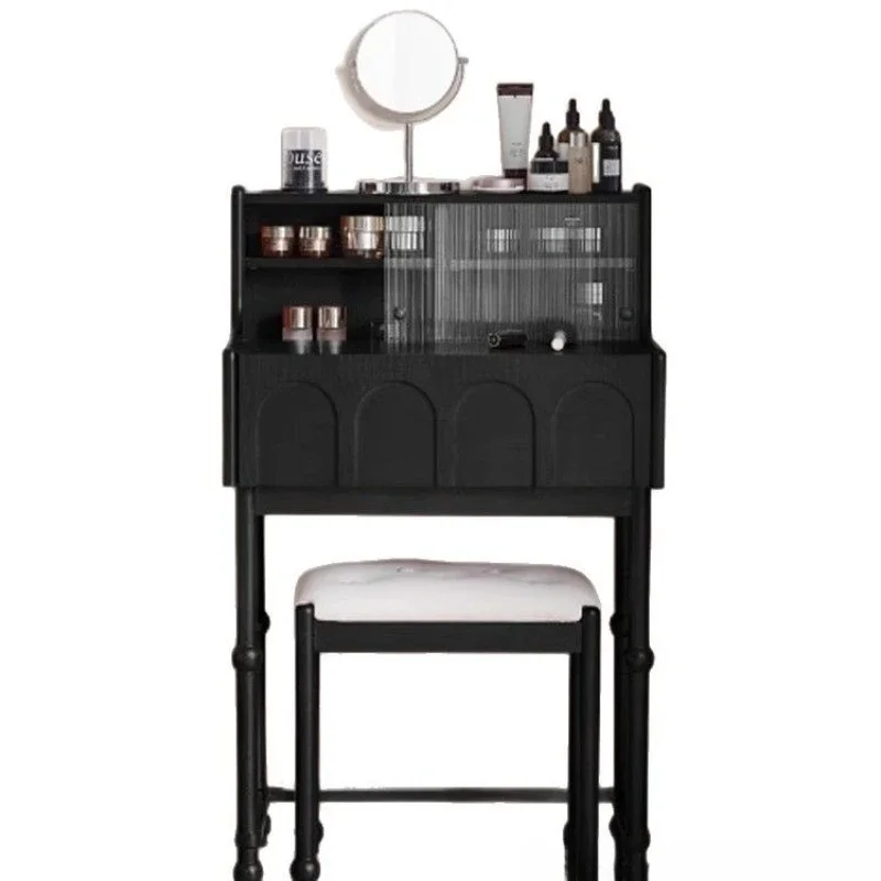 

Средневековый туалетный столик из массива ясеня для небольшой квартиры, мини-туалетный столик для спальни, интегрированный туалетный столик-стол