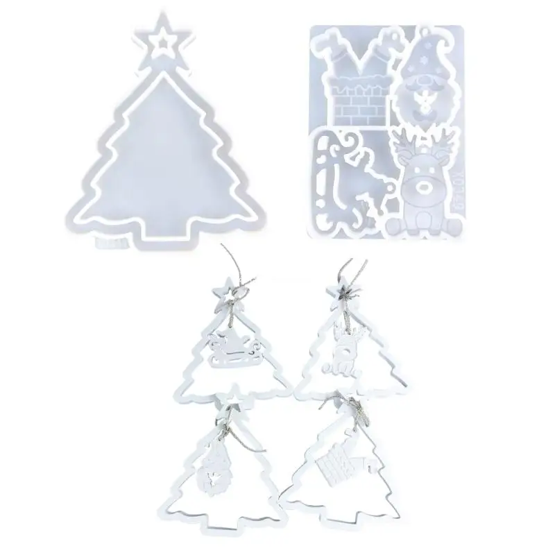 Multifuntional Hanging Ornament Moulds for Plaster and Resin Christmas Pendants Dropship