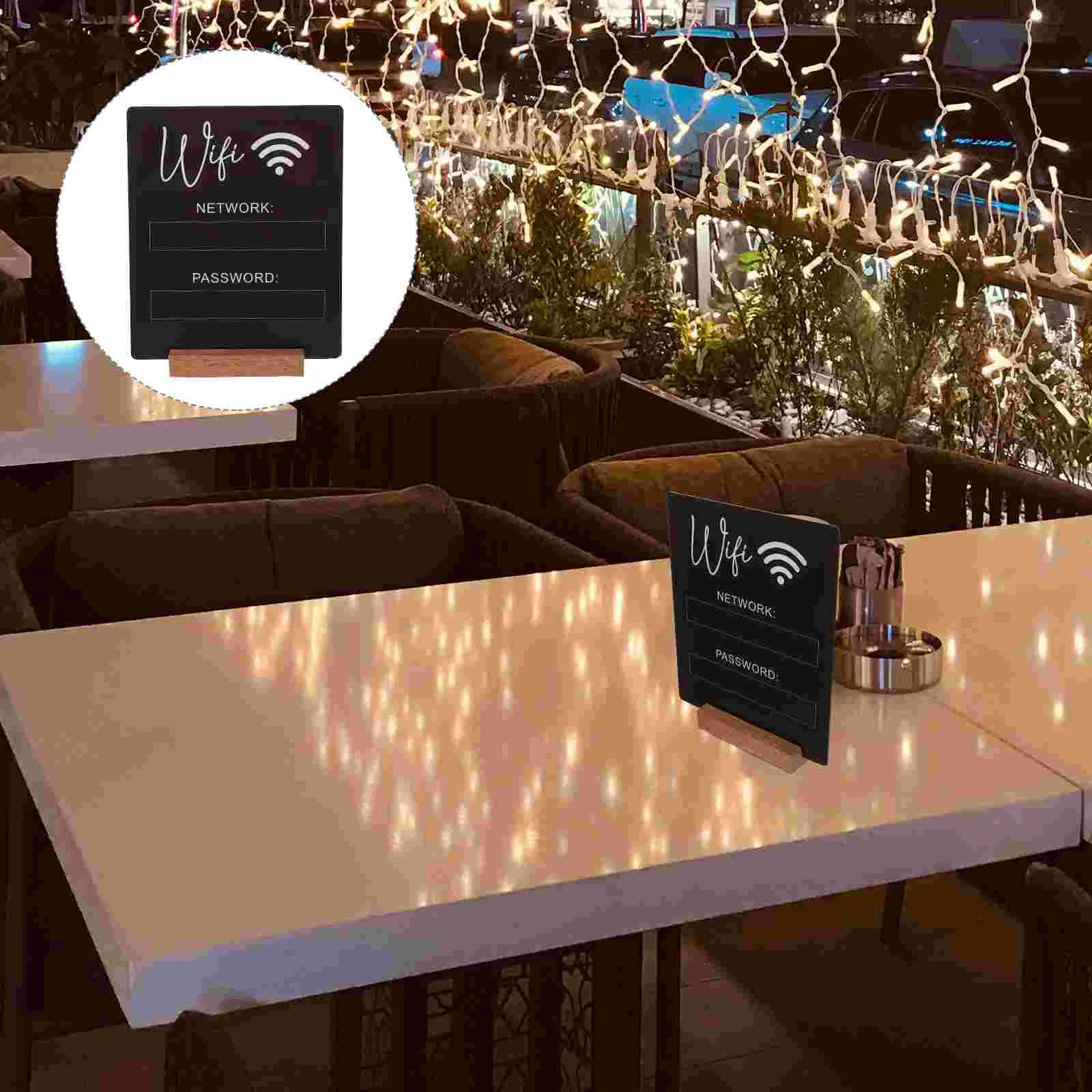 Account And Password Wifi Sign Dining Table Decor Wireless Network Birthday Decoration For Girl Hotel Stand Wifi Sign Decor