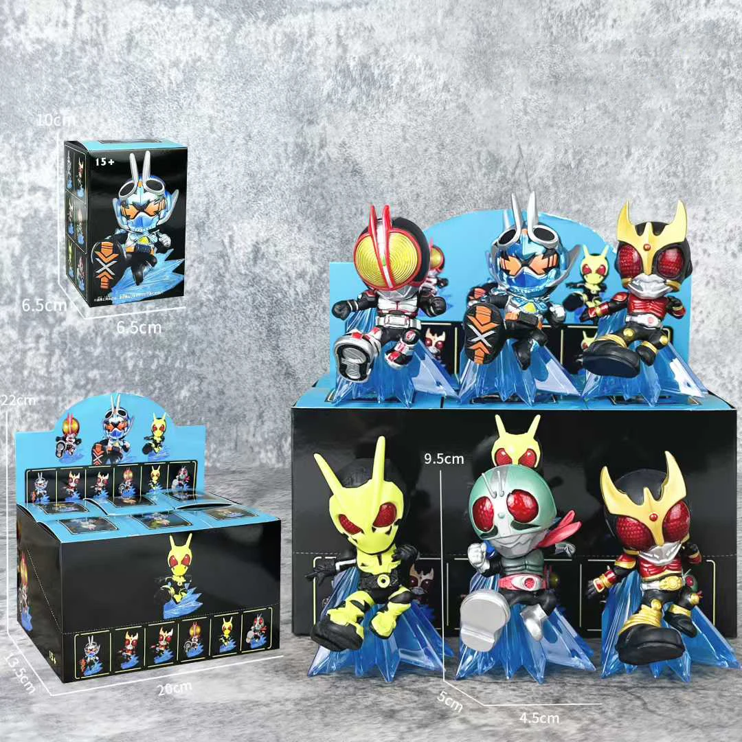 

Kamen Rider Q-version Blind Box Figures Resin Artwork Blind Box Cartoon Figures Cute