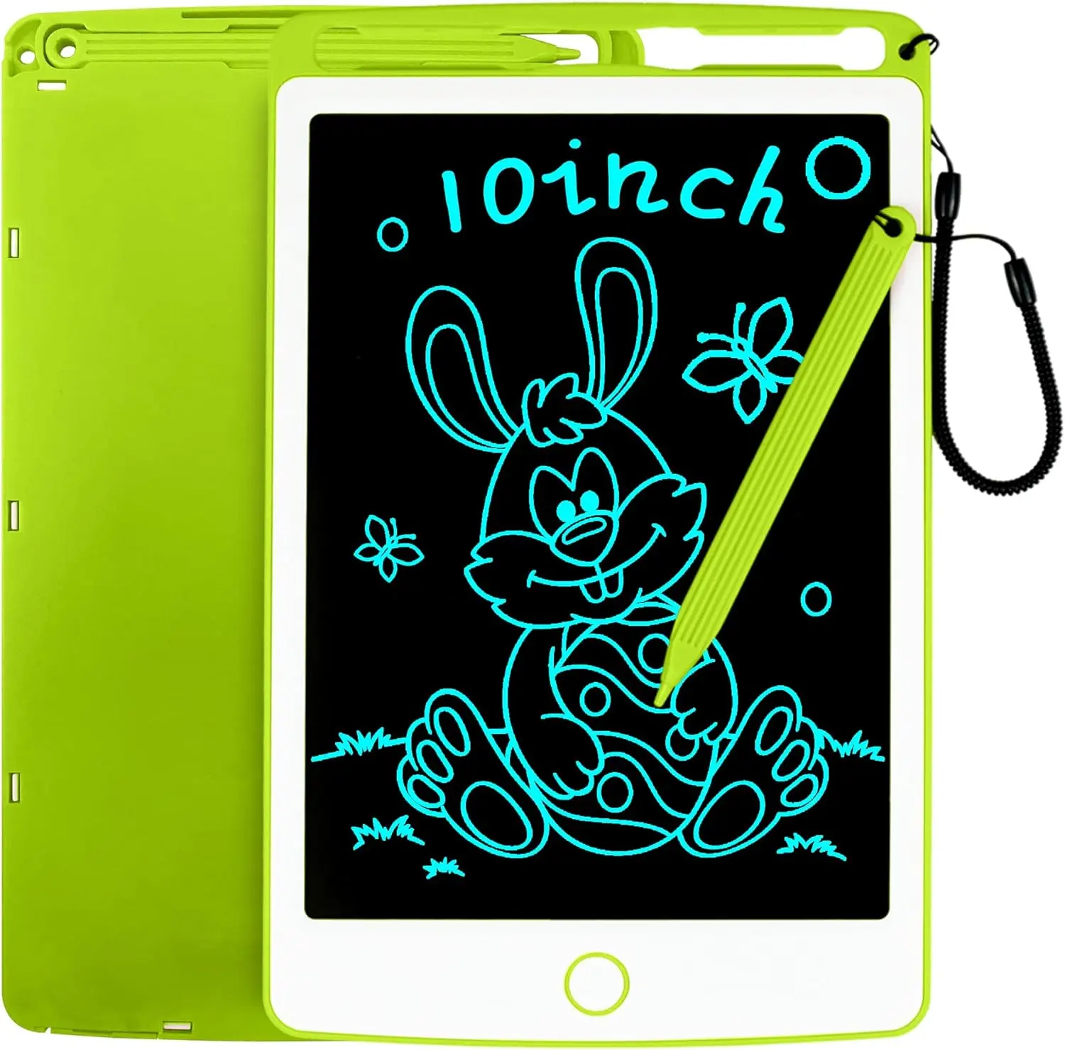 Grafische tablet voor kinderen, 10 inch LCD-kleurenscherm, groen Zniopis, schrijf- en tekenbord, educatief cadeau