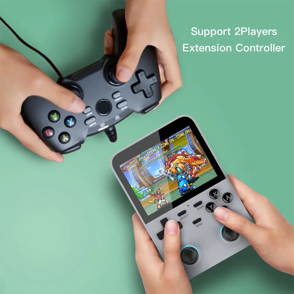 Handheld Video Game Console D007 plus 3.5 Inch IPS Screen Open Source System Retro Games Player