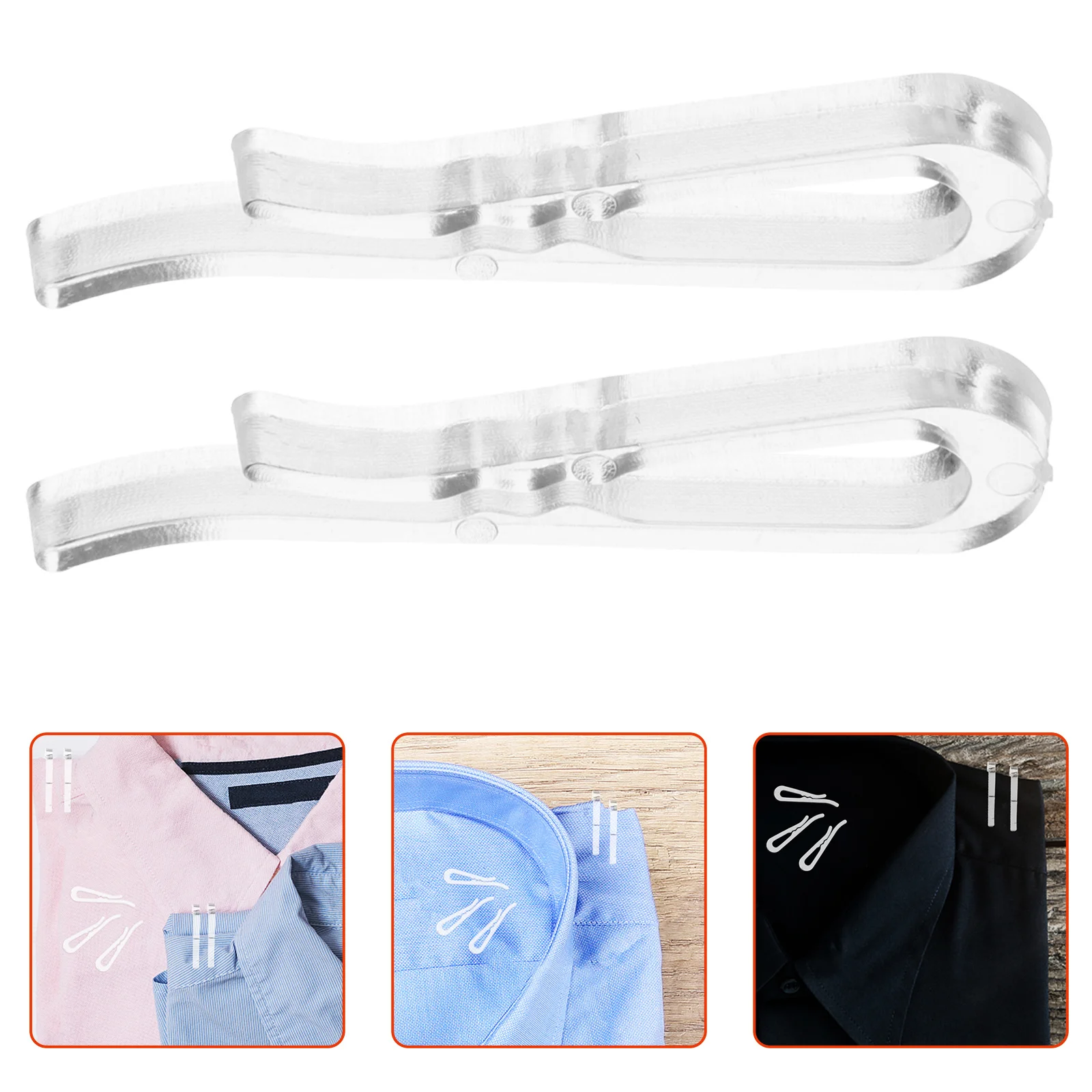 

100Pcs Transparent Plastic Clip for Shirt Bra Sock Pants Multifunction Toothed Clothespin Plastic Sock Clip Briefs Clips