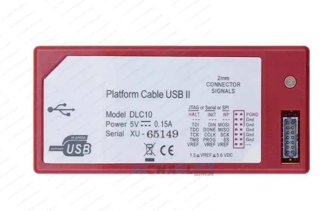 

For HW-USB-II-G Xilinx Downloader Platform Cable II DLC10 Jtag Cable