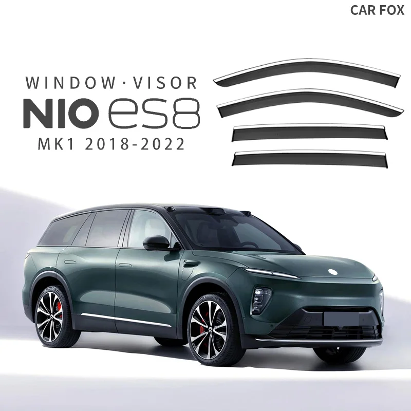 

For NIO ES8 MK1 2018-2022 Plastic Window Visor Vent Shades Sun Rain Deflector Guard For NIO ES8 MK1 2018-2022