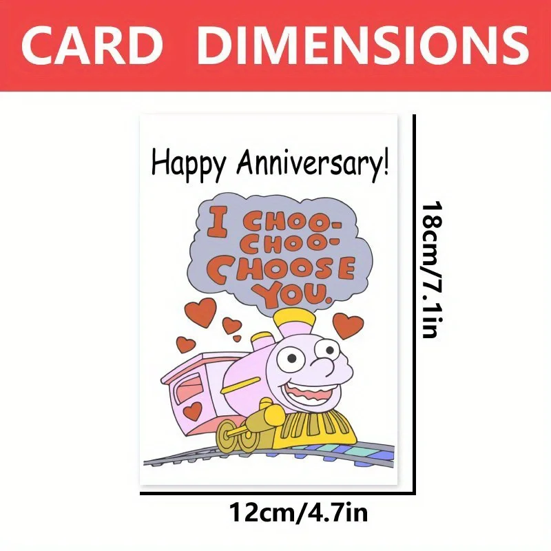 1pc, Anniversary Card, Happy Wedding Anniversary, Simpson Thomas Inspiration Card, Cute Creative Anniversary Card