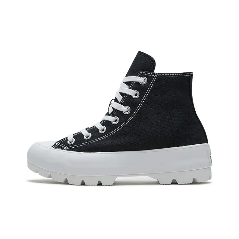 POIZON Chuck Taylor All Star Wmns Converse High Lugged 'Preto' Feminino