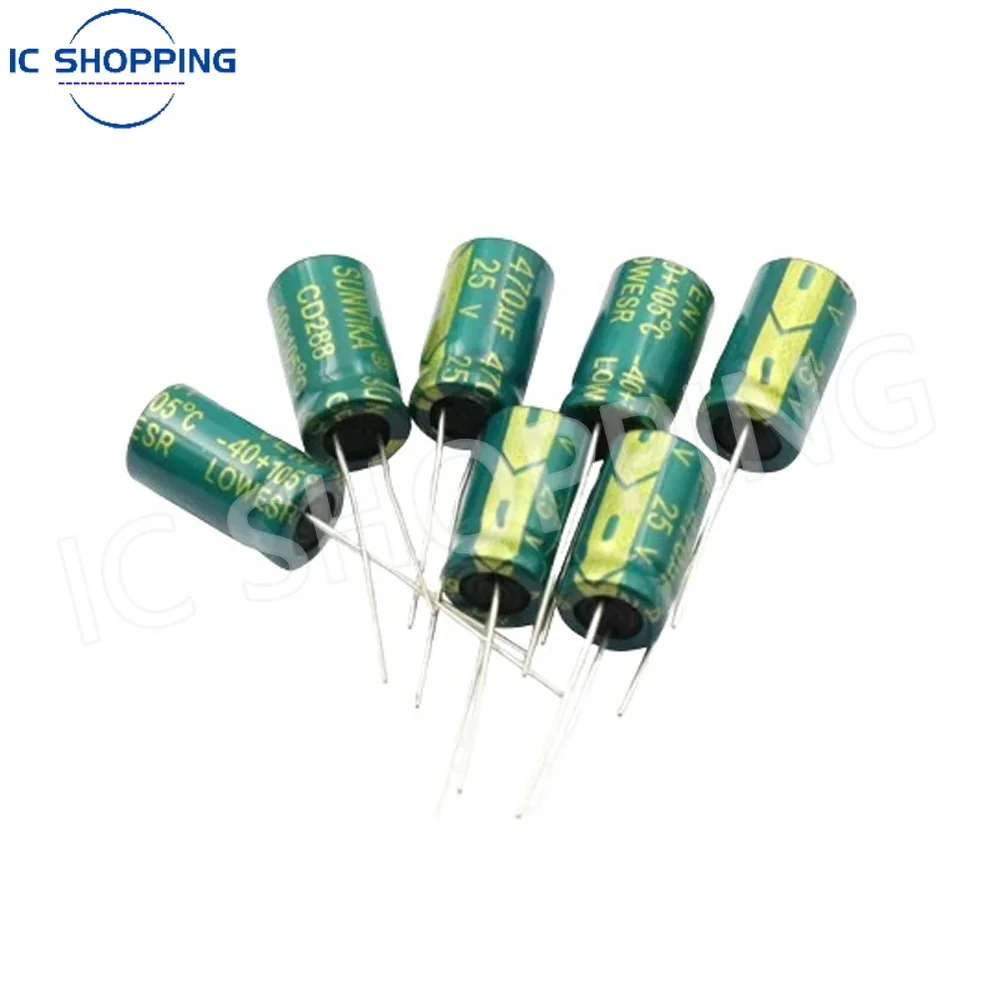 ตัวเก็บประจุชนิดอิเล็กโทรไลติก6.3โวลต์10โวลต์16โวลต์25โวลต์35โวลต์50โวลต์400โวลต์450โวลต์ความถี่สูง1UF 22uF 47uF 220 470UF 1000UF 4700uF 50ชิ้น-1000ชิ้น