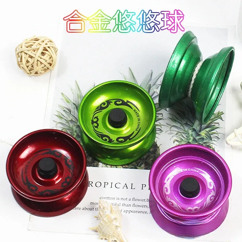 1pcs YoYo Aluminum Alloy String Trick  Beginners Yo-Yo Ball Interesting Sports Toys for Birthday Party Favors Children's Gifts