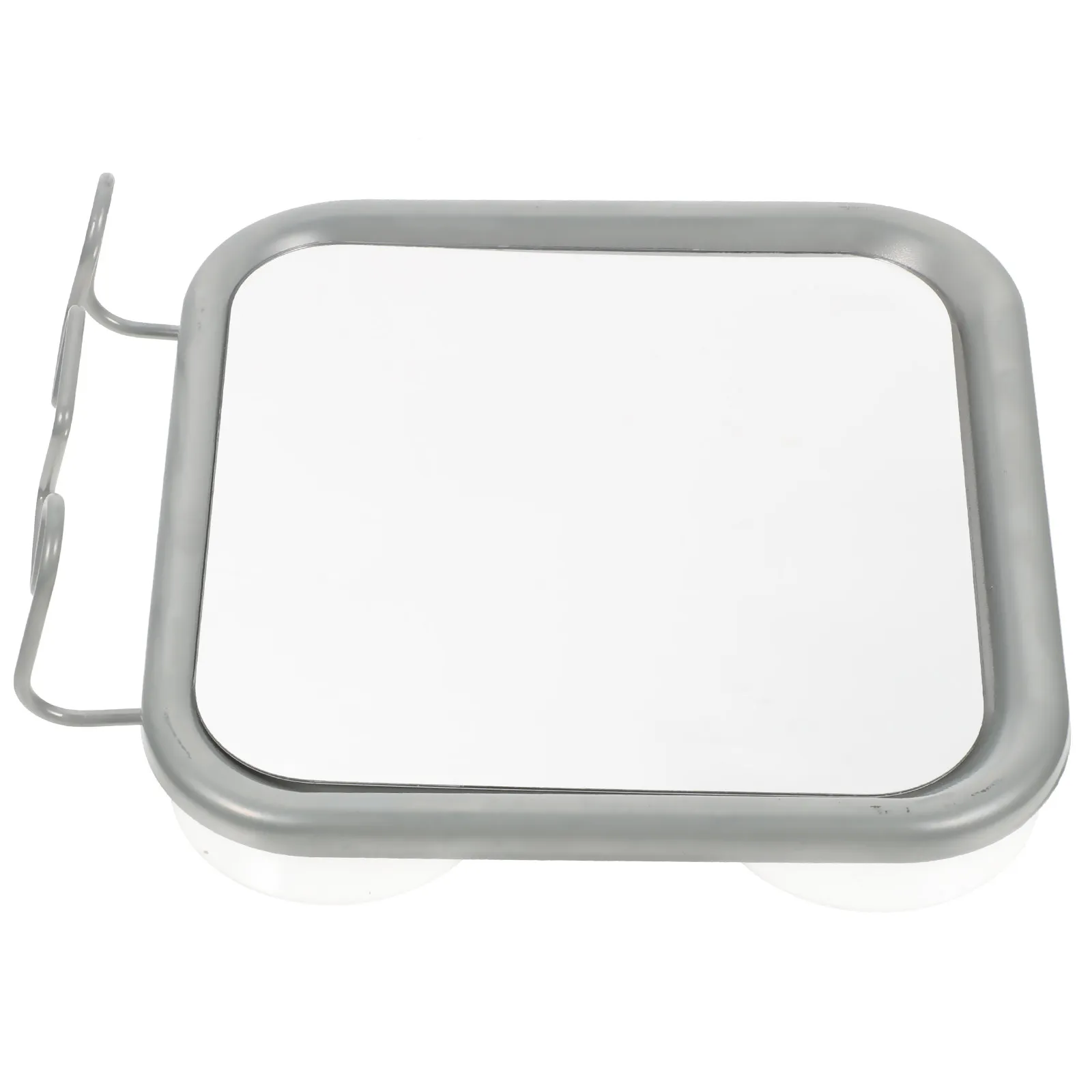 

Vanity Shower Mirror Punch-Free Suction Cup Wall Mount Makeup Fogless Bathroom Shaving Mirror with Hooks Shower Mirrors