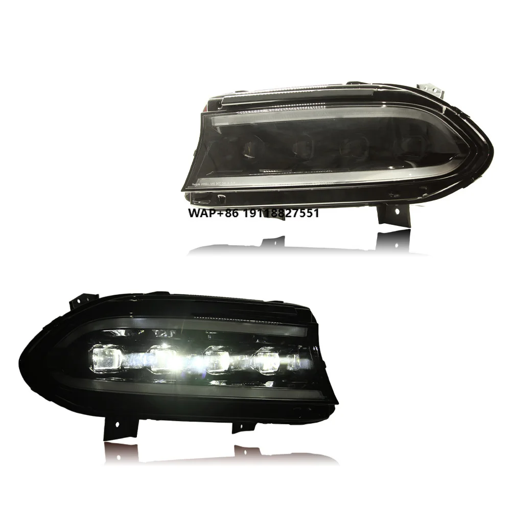 

LED Daytime Running Light Turn Signal Light For 2015-2019 Dodge Charger Upgrade LED Head Light Assembly