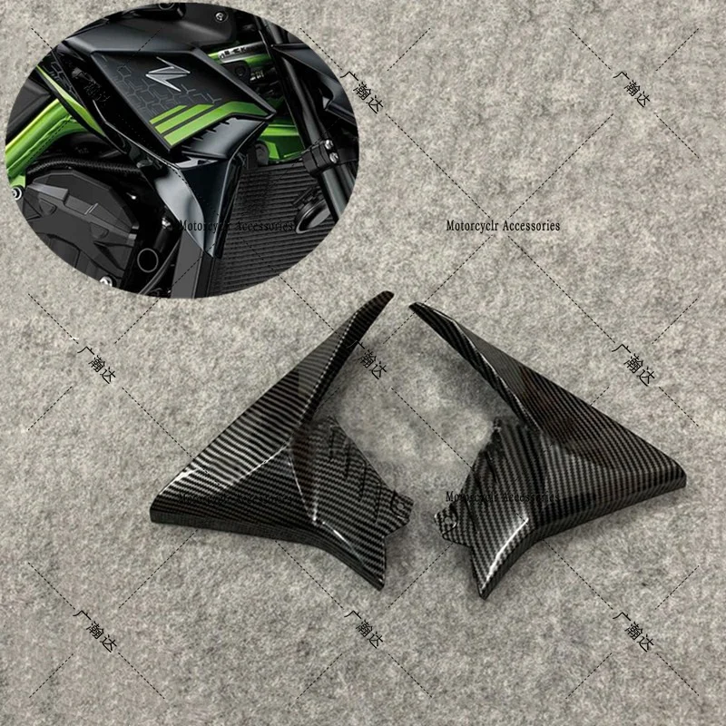 

Carbon Fiber Paint Gas Tank Front Side Trim Cover Panel Fairing Fit For Kawasaki Z900 2020-2021