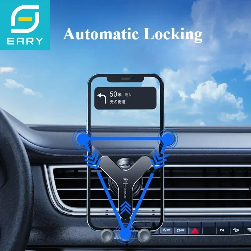 

Eary Car Mount for Air Vent Accessories Car Phone Holder for Samsung S25 Ultra iPhone 16 Pro Max Google Xiaomi OPPO Huawei ViVO