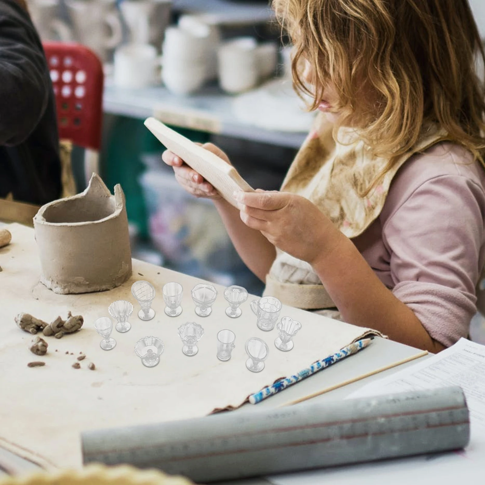 

4 Set Ice Cream Crystal Cup Decoration Dollhouse Miniature Tea Small Diy Cups Coffee Mug Plastic Child