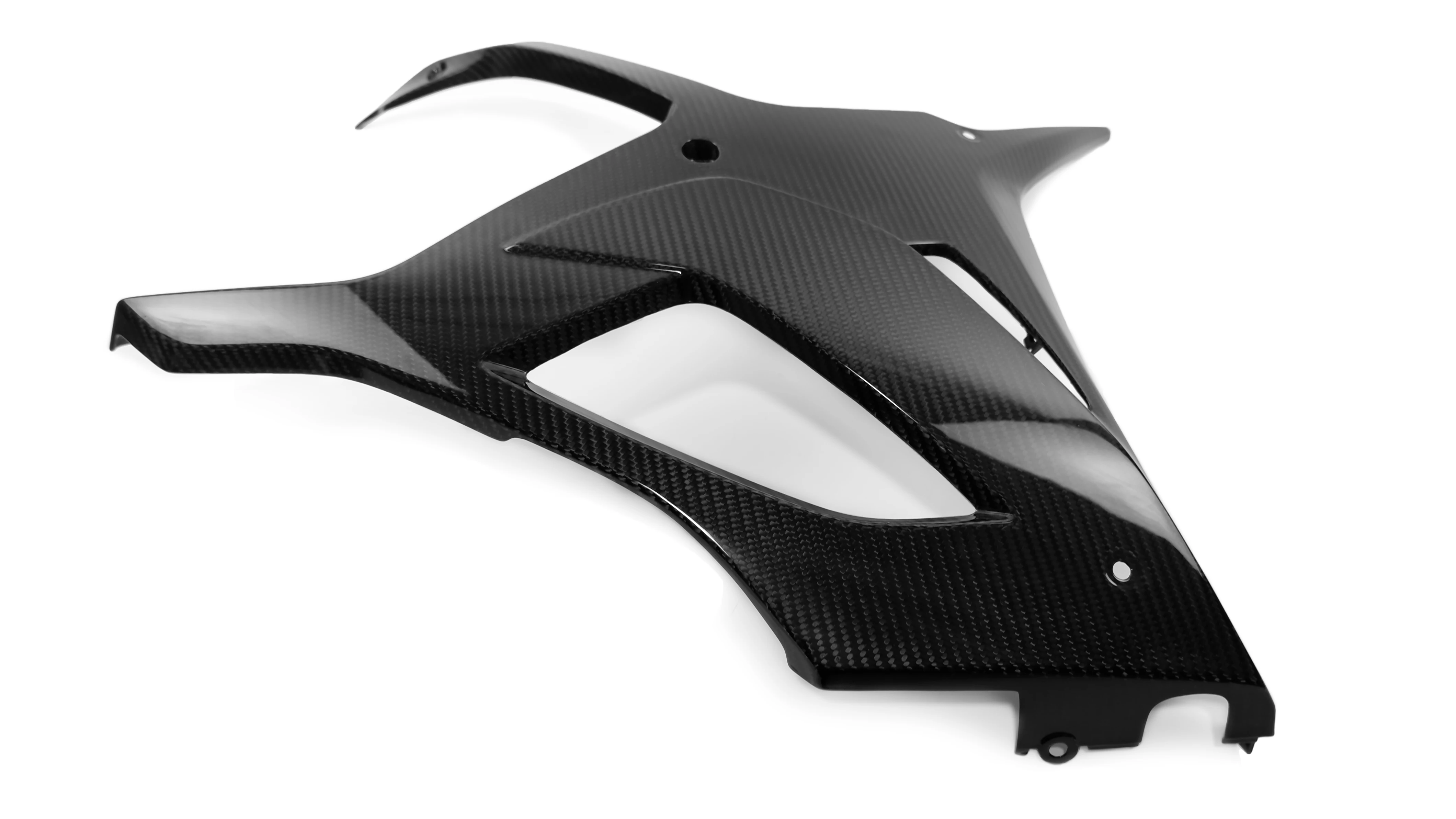Motorcycle Accessories Under Spoiler Carbon Fiber 3K Twill Glossy Black Fit for S1000RR 2023 Models