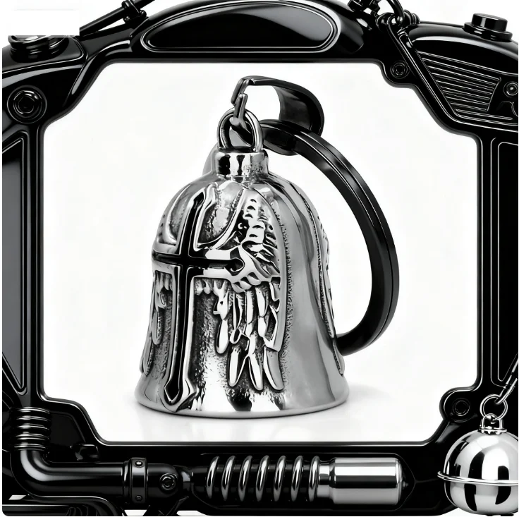 

1 шт., подвеска с капающим маслом в стиле ретро, панк, крест с крыльями ангела, подвеска на мотоцикле, езда на мотоцикле, счастливый колокольчик, подвеска с капающим маслом