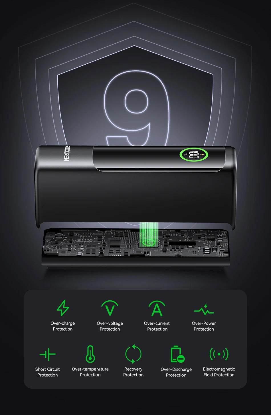 Rocoren Power Bank 100W 20000mAh Charge Rapide PD pour PC Portable 22 S63aac2f3f38c43359cf6c2755db5118bl Rocoren Power Bank 100W 20000mAh Charge Rapide PD pour PC Portable