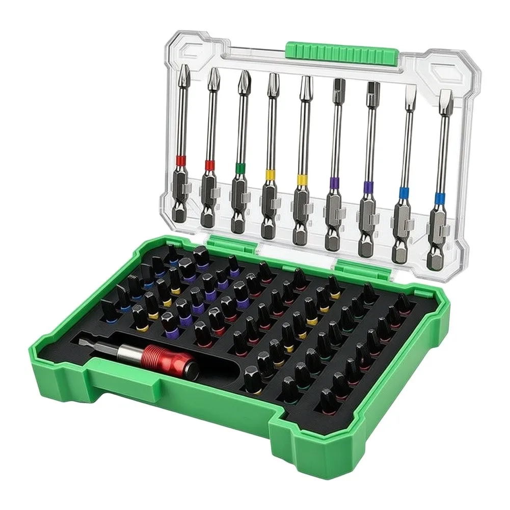 64Pcs Screwdriver Bits Set PH/SL/Star Muliti Insert Bits Tips Set Screwdriver Adapter For Power Drills And Electric Screwdrivers