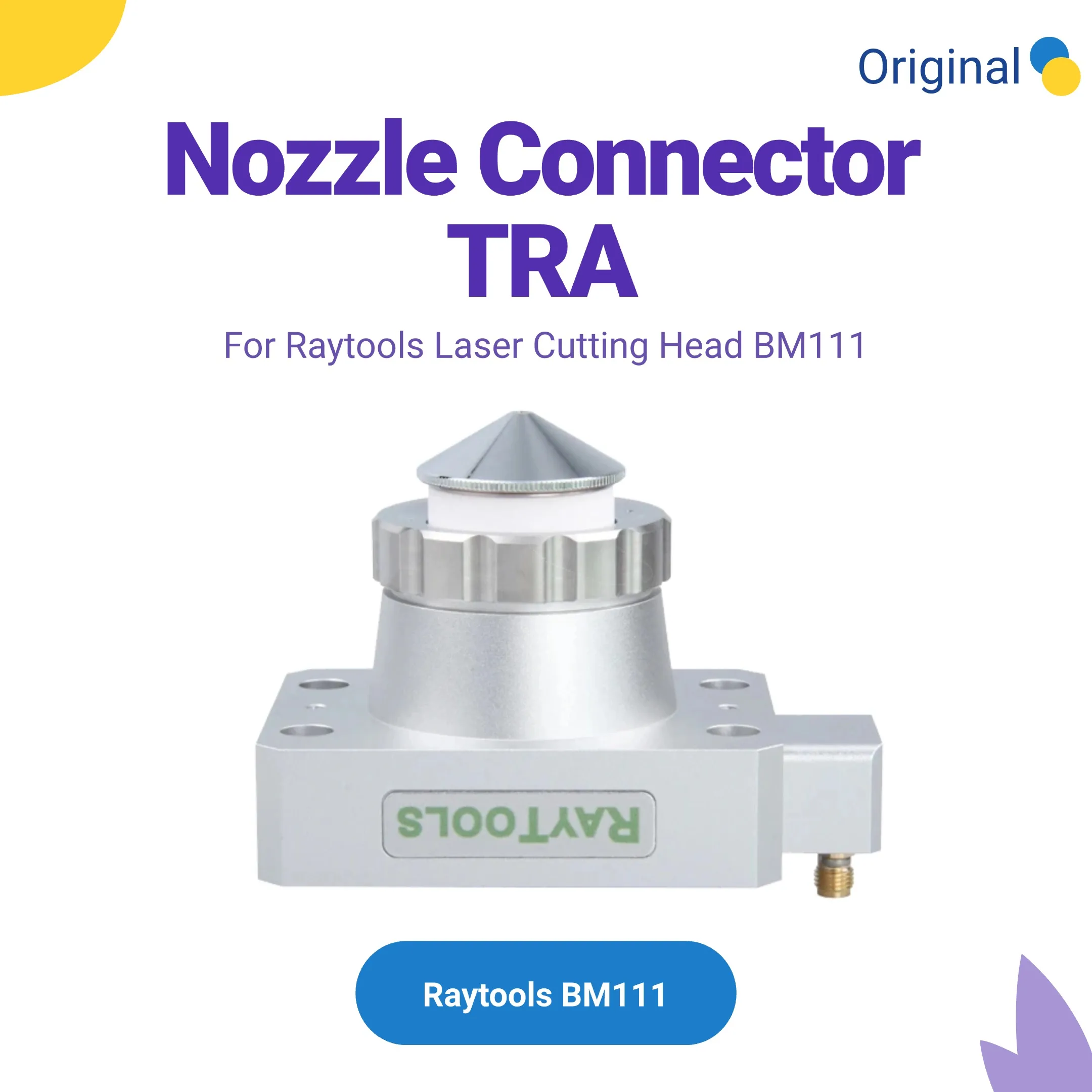 

Оригинальный разъем сопла Raytools BM111 TRA 120AG1700B для Raytools BM110 BM111, волоконный лазерный станок для резки
