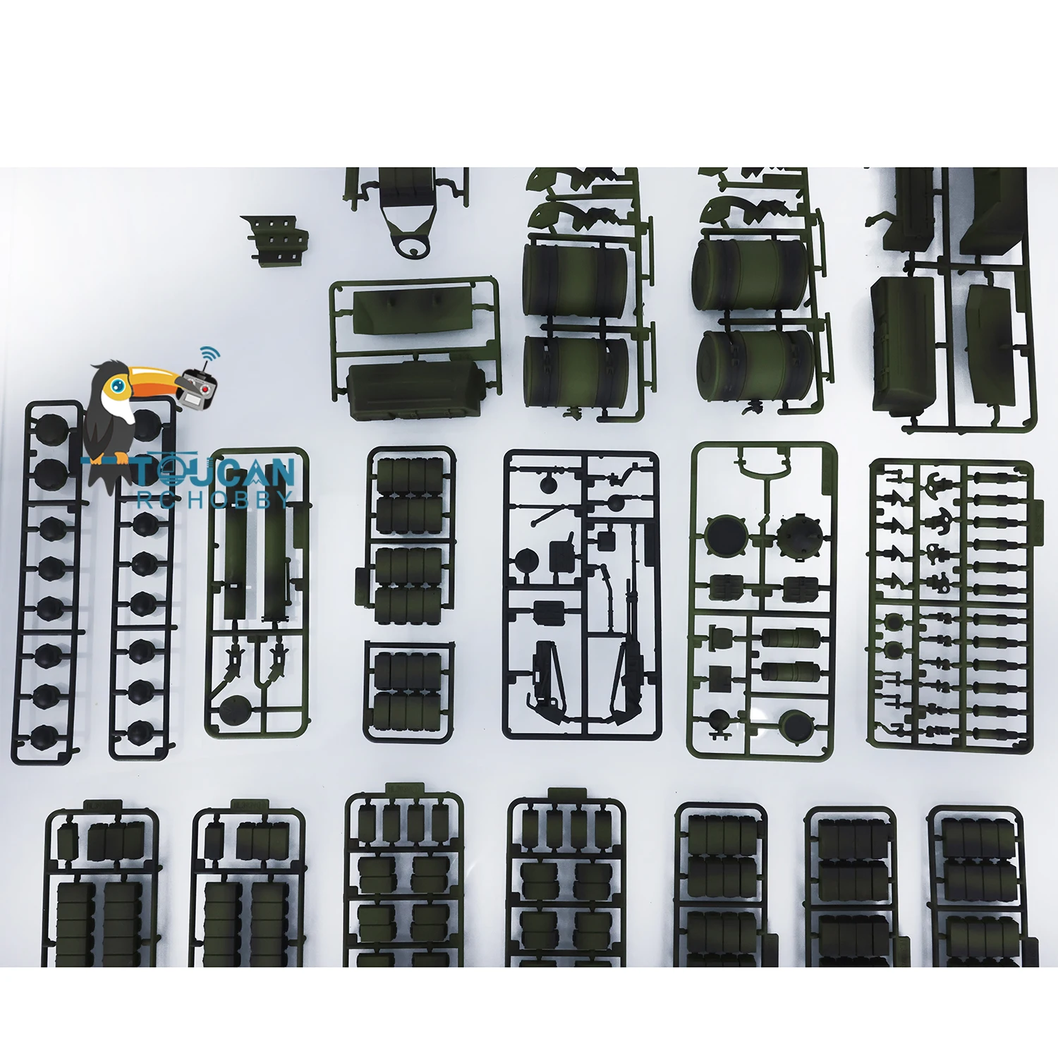 Heng Long-RC Kit Tanque Modificado, Bloco de Armadura, Apenas Plástico, DIY Upgrade Parts, Brinquedos de Rádio, TH20617-SMT4, T72 3939, 1:16