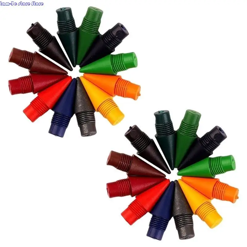 D0UA 12/33pcs قلم رصاص غير قابل للاستبدال مع قلم رصاص قلم رصاص غير قابلة للاستبدال.