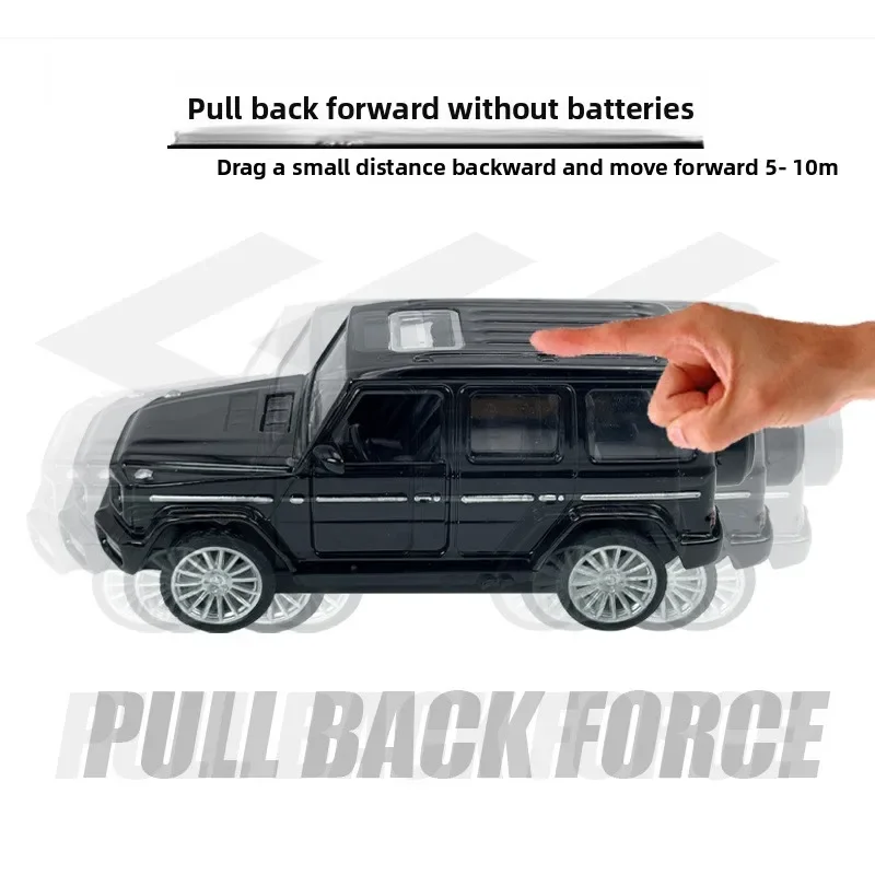 Grand modèle G en alliage 1:36, jouet pour enfants, peut ouvrir la porte, modèle de voiture de simulation, ornement de gâteau, voiture jouet