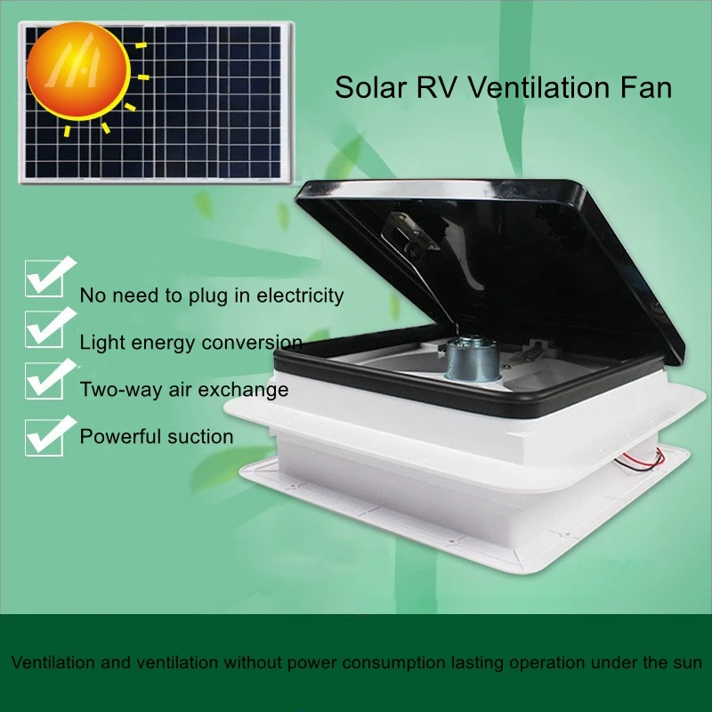 

Solar caravan skylight exhaust fan roof exhaust fan ventilation fan villa outdoor caravan extractor fan ventilation