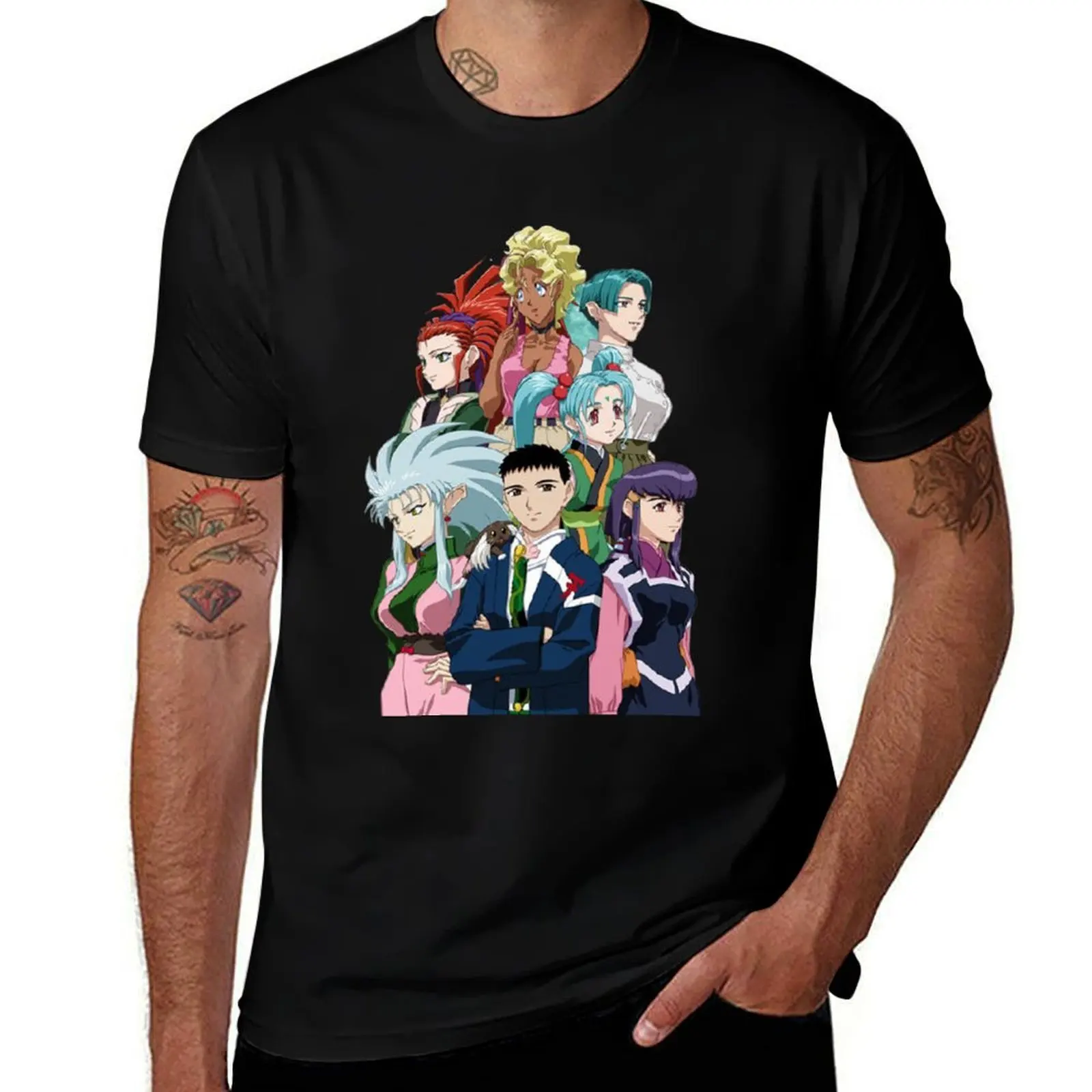 

TENCHI MUYO! V T-Shirt man t shirt graphic anime t shirts oversize T-Shirt